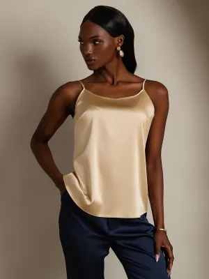 19Momme Silk Relaxed Spaghetti Strap Camisole Top