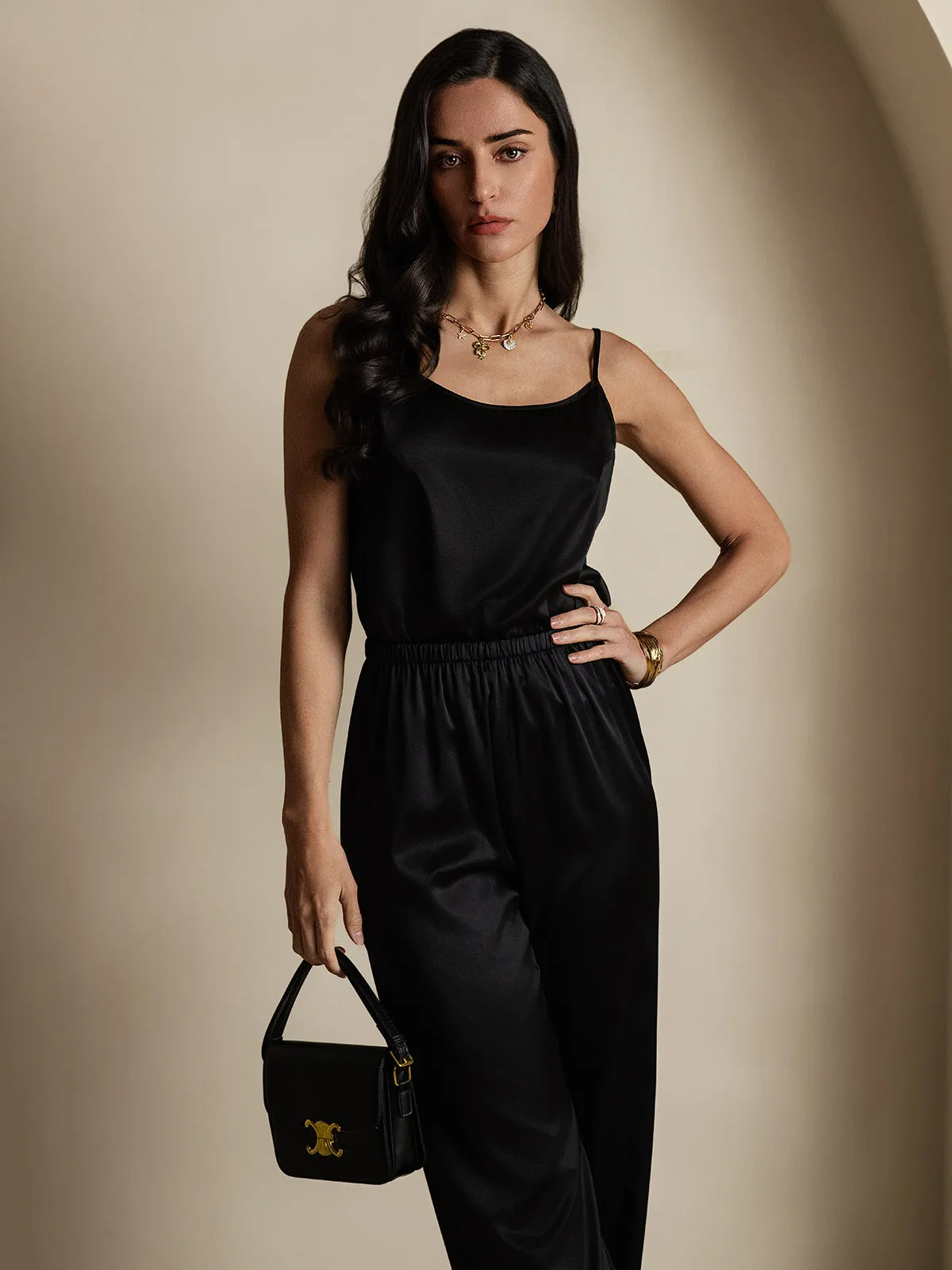 19Momme Silk Relaxed Spaghetti Strap Camisole Top