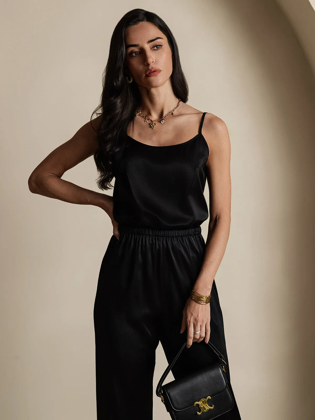 19Momme Silk Relaxed Spaghetti Strap Camisole Top