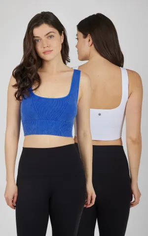 2 PK Stonewash Seamless Bra Tank