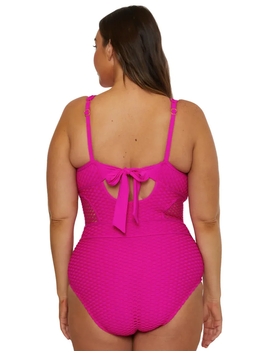 Becca Castaway Plunge One Piece Swimsuit