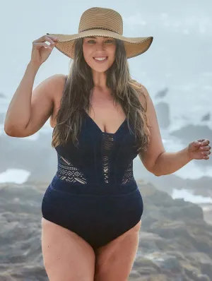 Becca Color Play Plunge One Piece Swimsuit