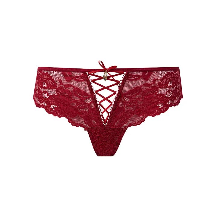 Bella Lace Up Tanga Panty