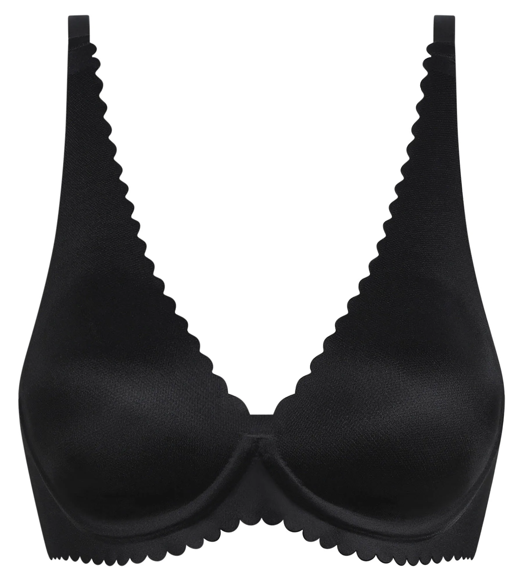 Black microfibre underwired scarf bra Dim Body Touch