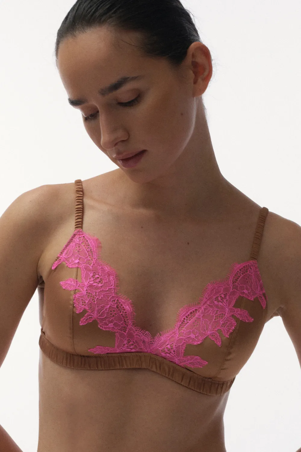 Bowie Padded Bralette Brown