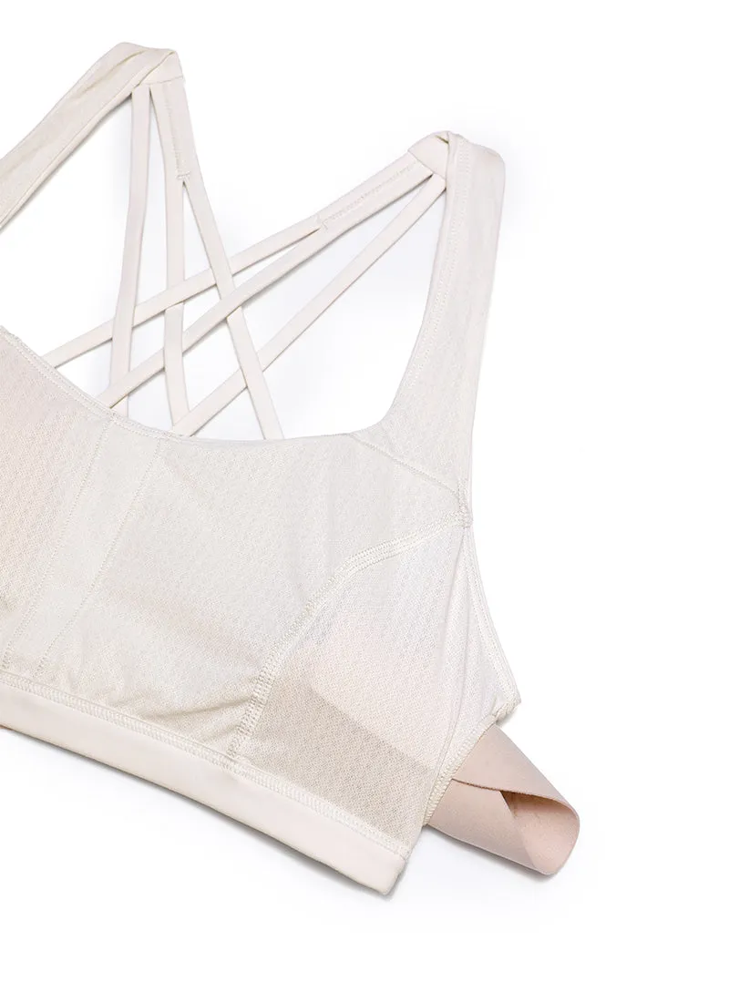 Brushed Nakedfeel Bra Criss Cross Back