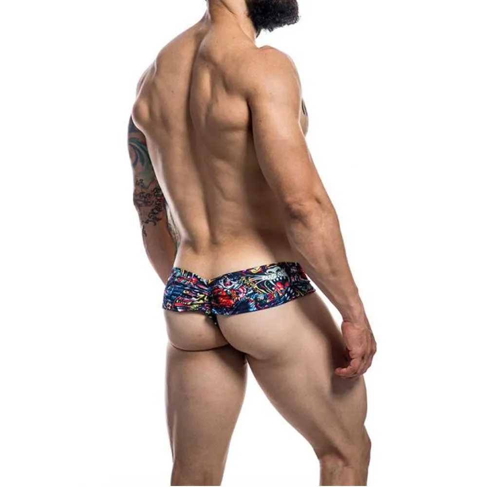 C4M High Cut Cheeky Brief Provocative - Tattoo