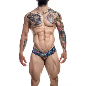 C4M High Cut Cheeky Brief Provocative - Tattoo