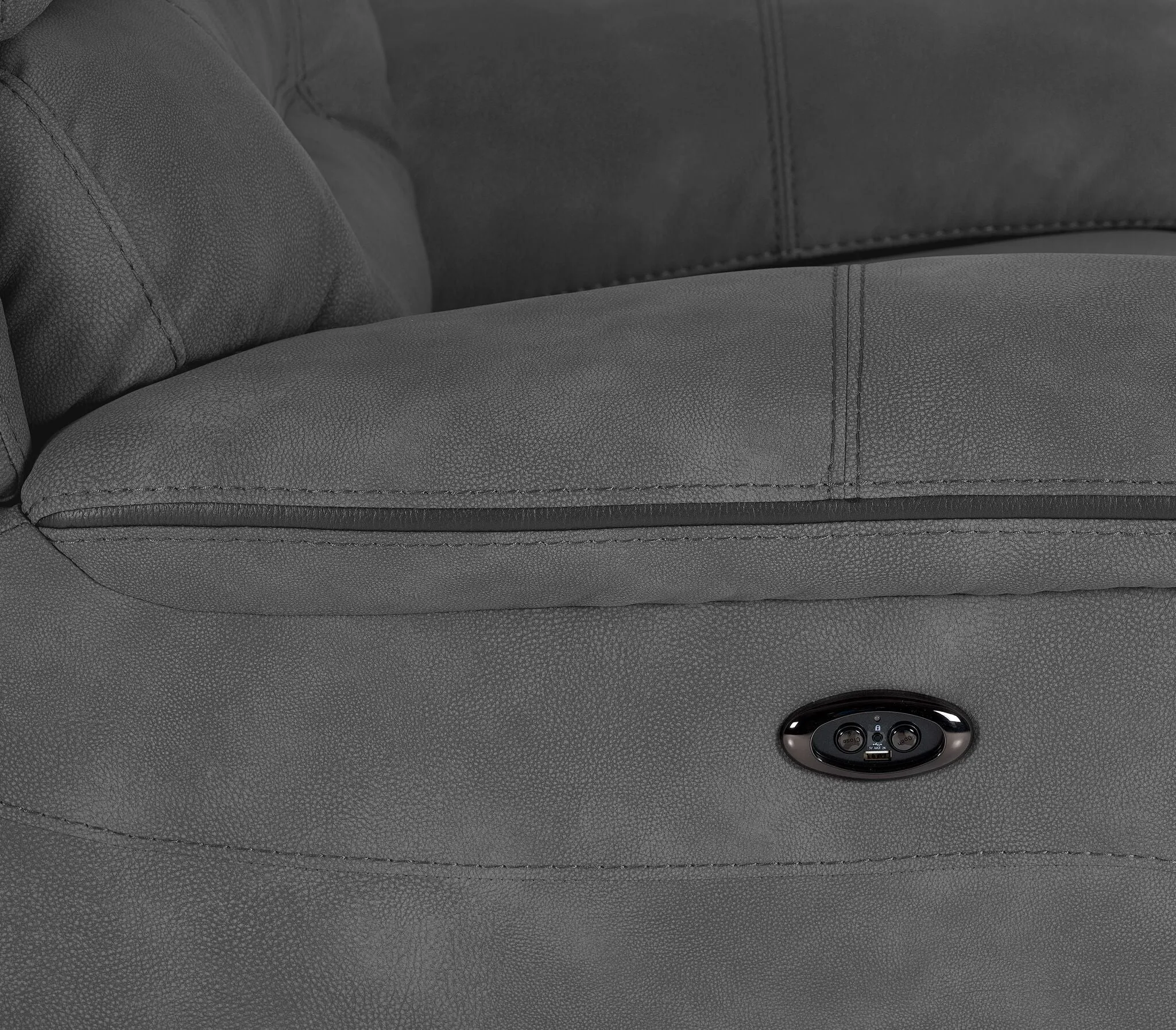 Dawson Power Reclining Loveseat - Silver Grey