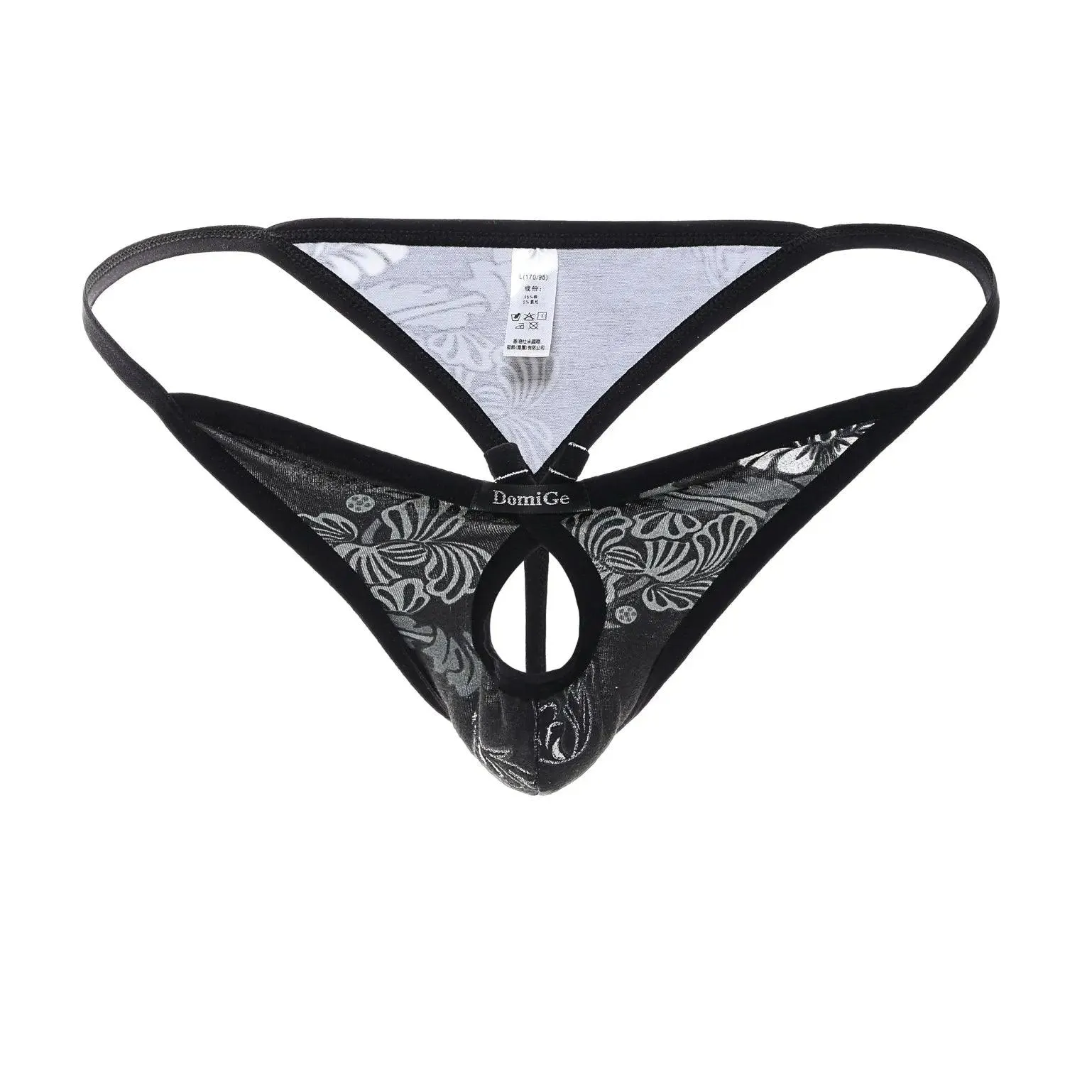 DomiGe Men's Thongs G-String with Butterfly Design Underwear