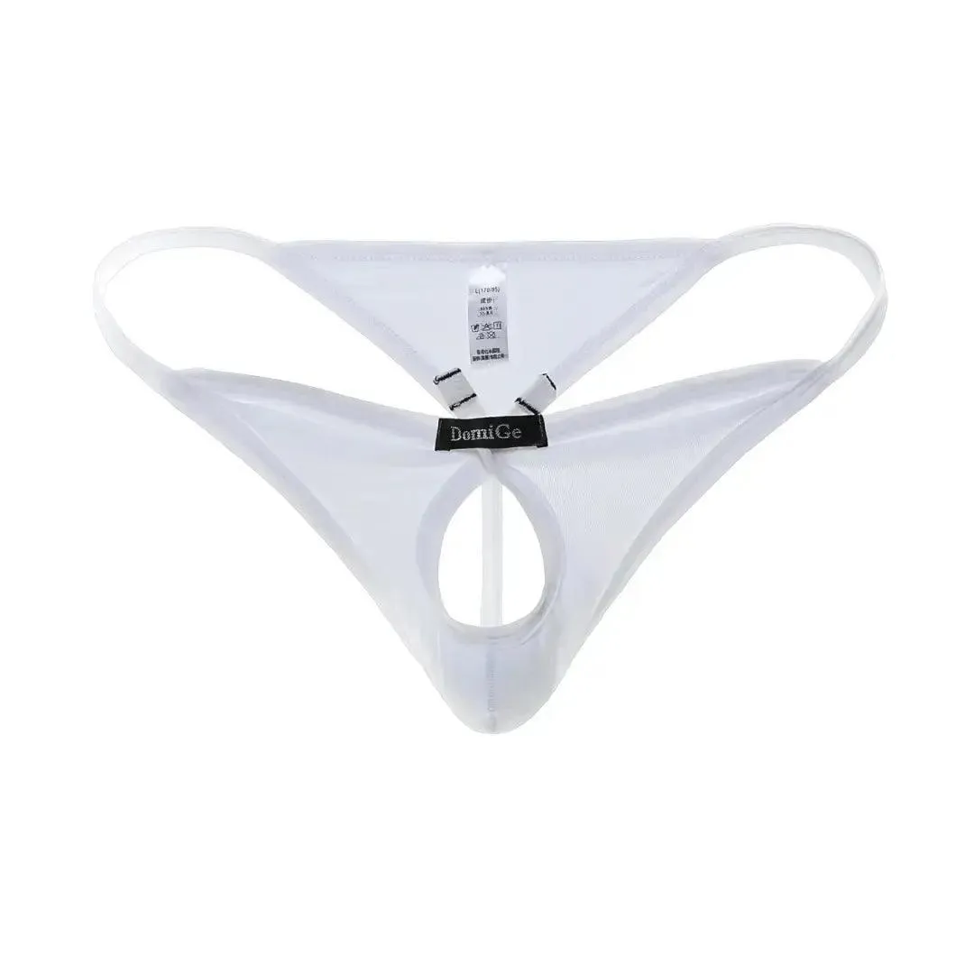 DomiGe Romantic Whisper Men's Cotton Thong Butterfly Front Opening