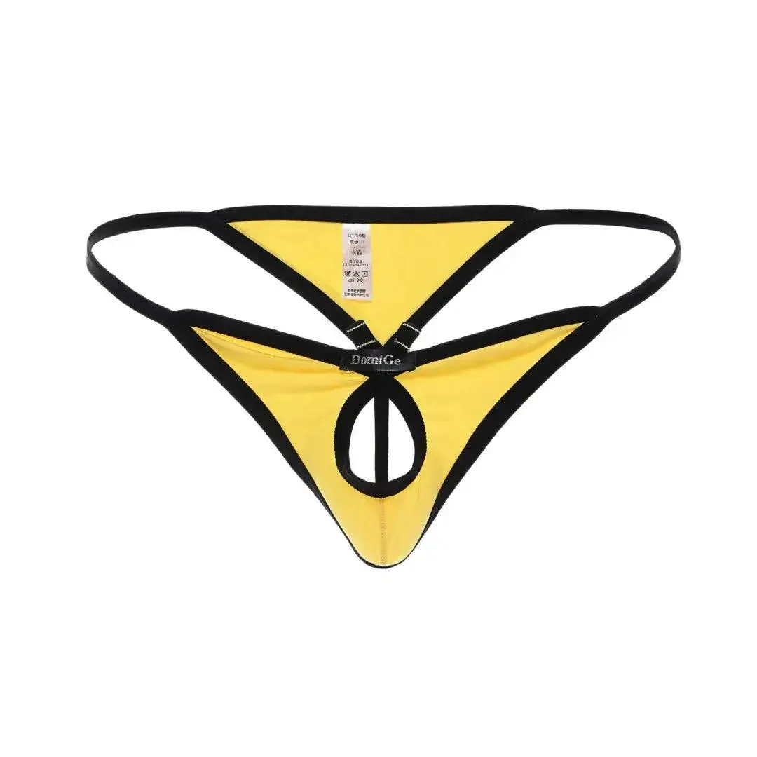 DomiGe Romantic Whisper Men's Cotton Thong Butterfly Front Opening