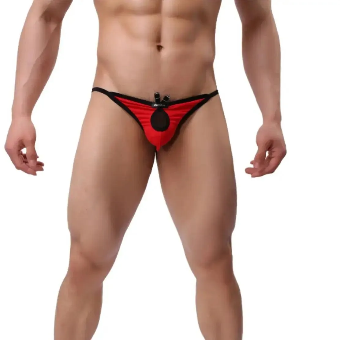 DomiGe Romantic Whisper Men's Cotton Thong Butterfly Front Opening
