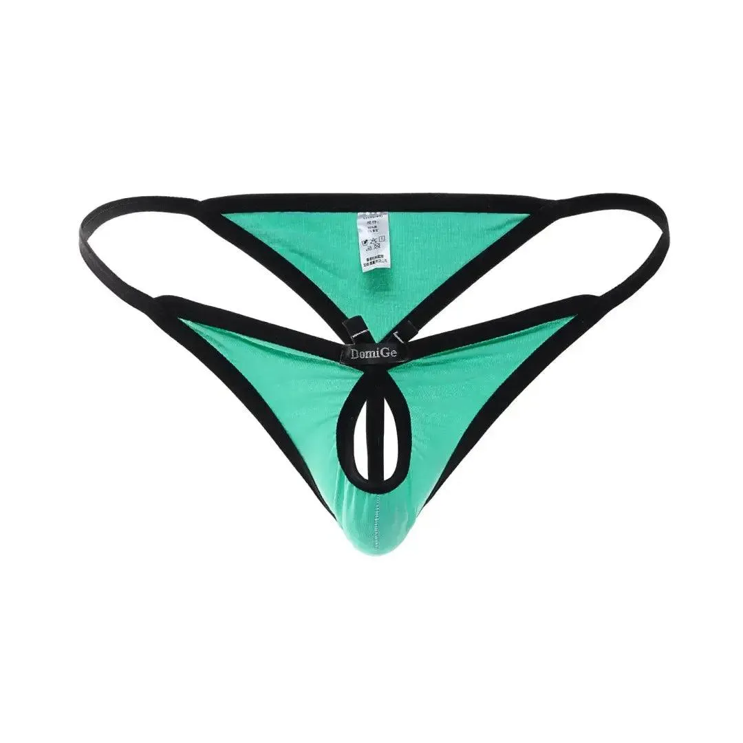 DomiGe Romantic Whisper Men's Cotton Thong Butterfly Front Opening