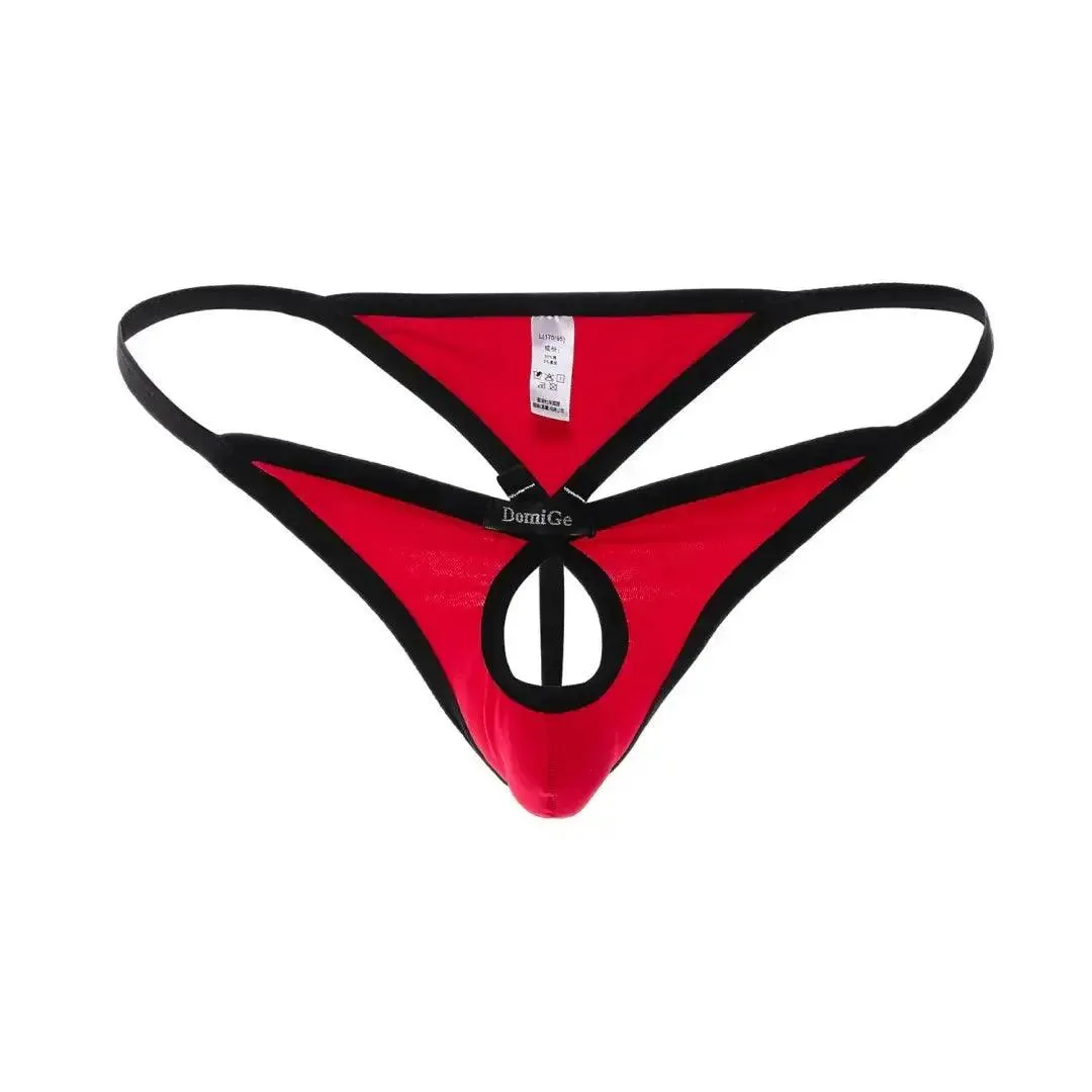 DomiGe Romantic Whisper Men's Cotton Thong Butterfly Front Opening