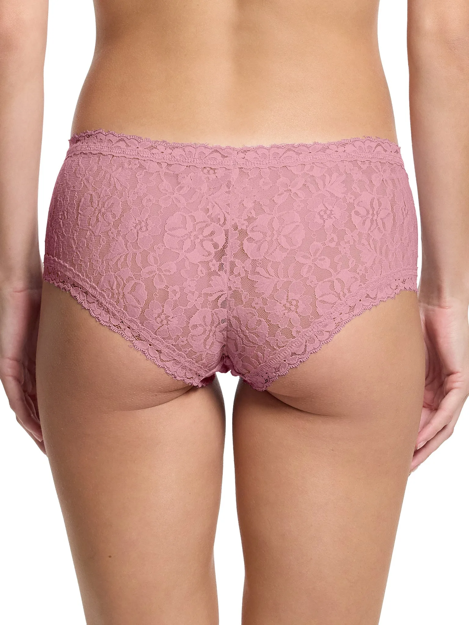 Flora Lace Boyshort Mauve Orchid Pink