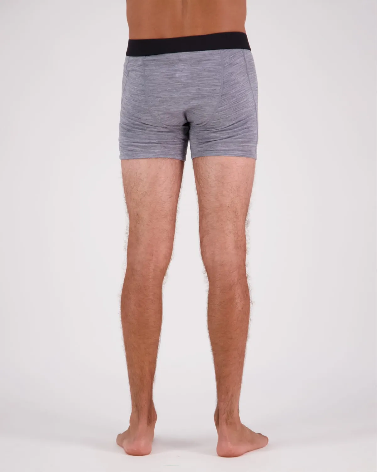 Hold 'em Shorty Merino Boxer - Grey Heather
