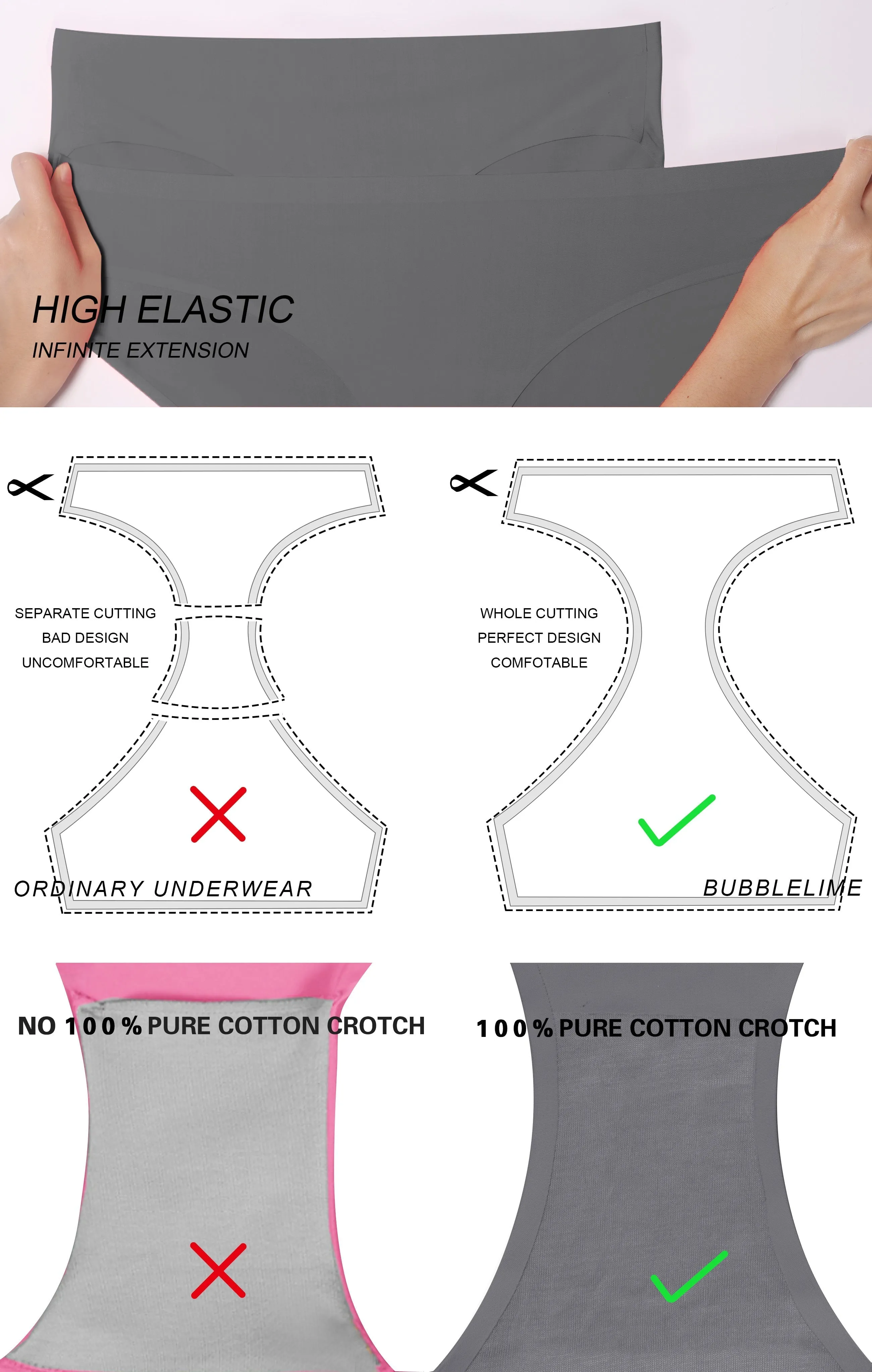 Invisibles Sports Bikini Underwear darkgray_yogastudio
