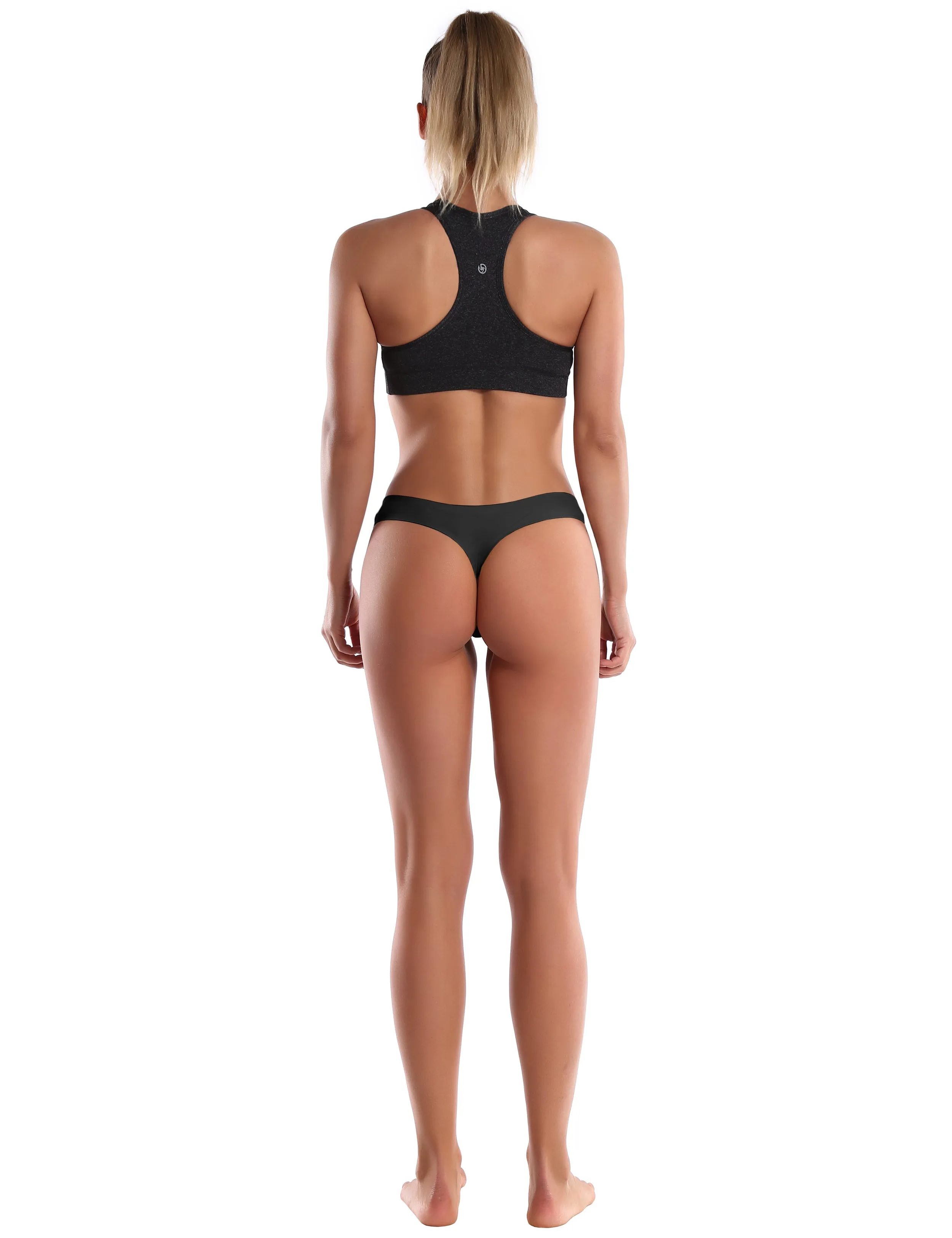 Invisibles Sports Thongs underwear Black_Gym