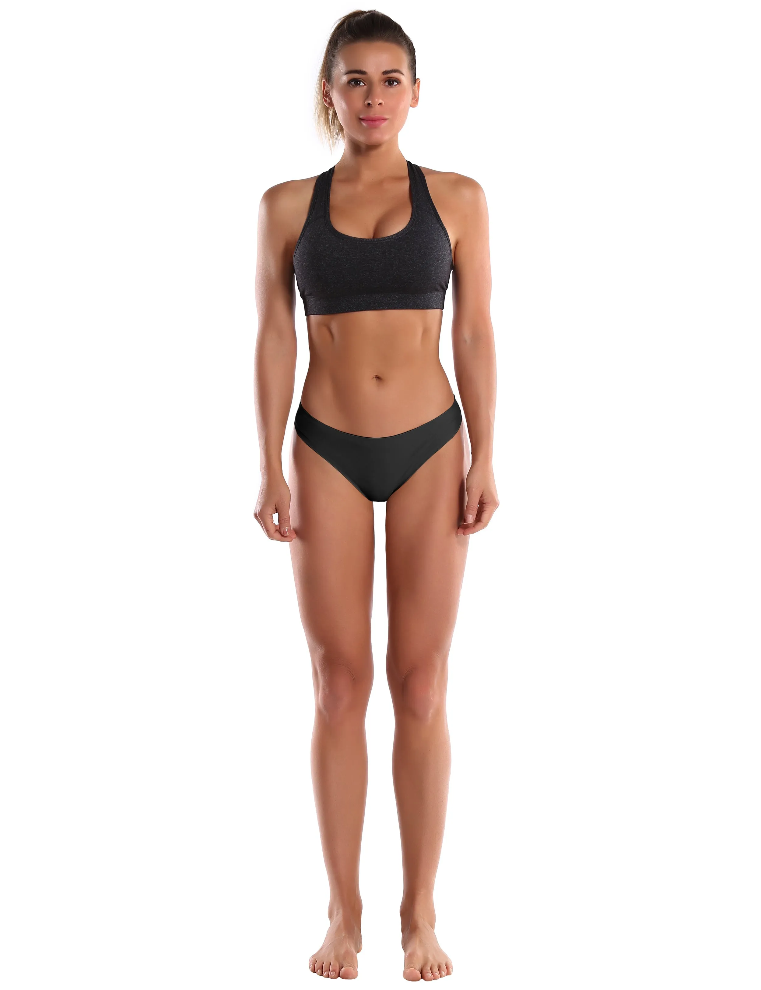 Invisibles Sports Thongs underwear Black_Gym