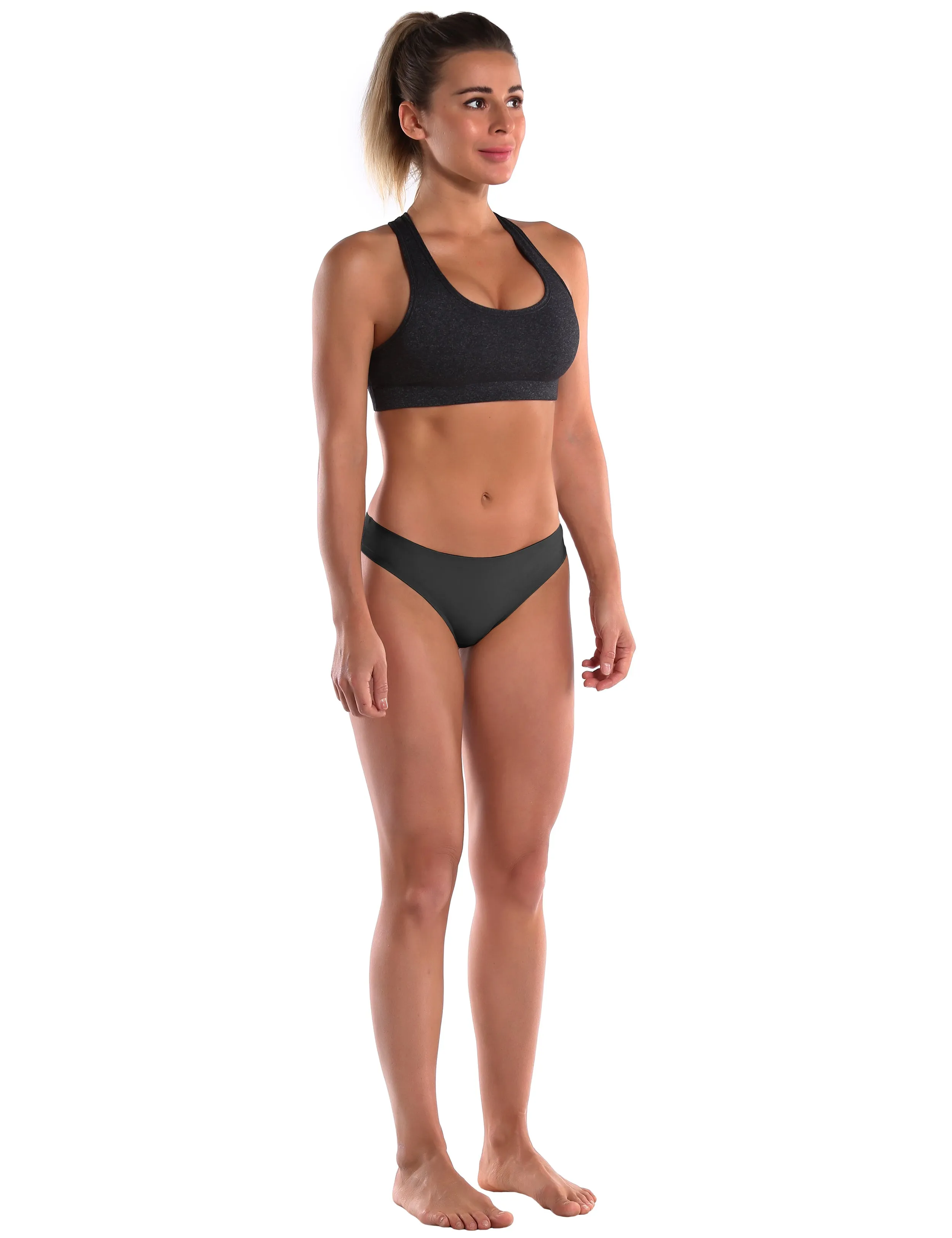 Invisibles Sports Thongs underwear Black_Gym