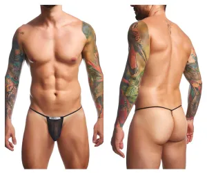 JUSTIN SIMON XSJ02 Classic G-String Color Black Mesh