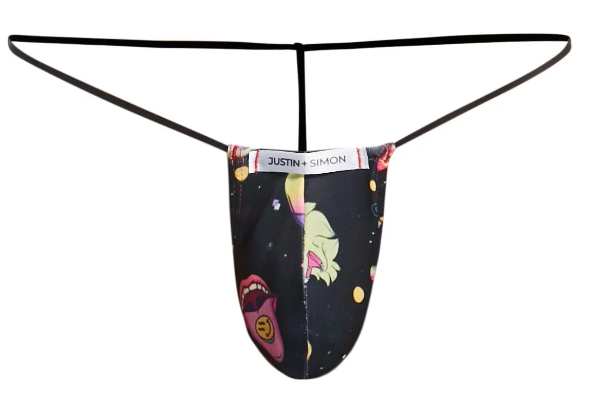 JUSTIN SIMON XSJ02 Classic G-String Color Psycodelic