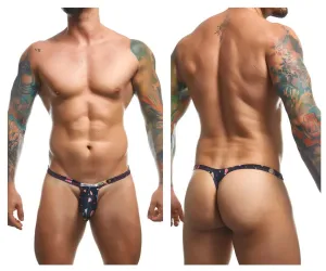 JUSTIN SIMON XSJBU02 Bulge Thongs Color Psycodelic