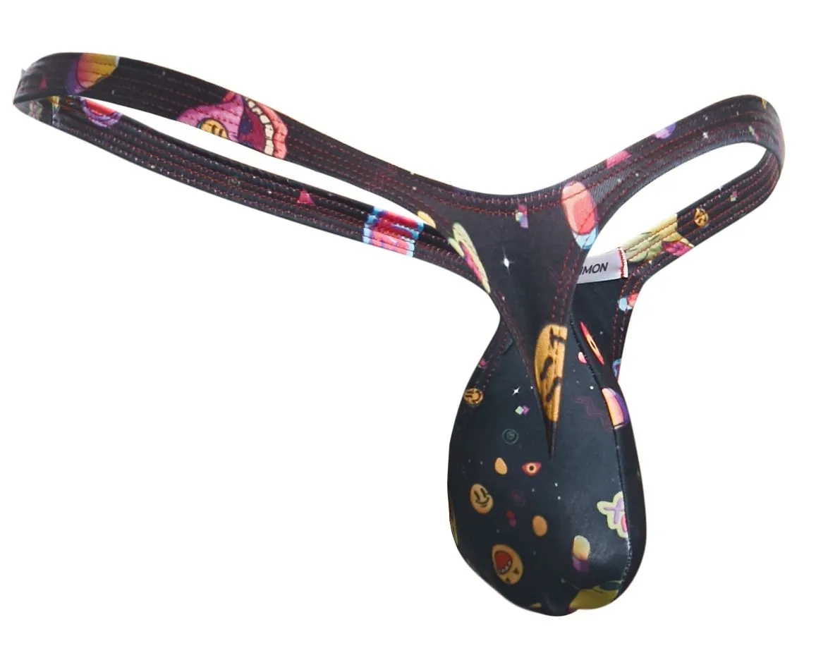 JUSTIN SIMON XSJBU02 Bulge Thongs Color Psycodelic