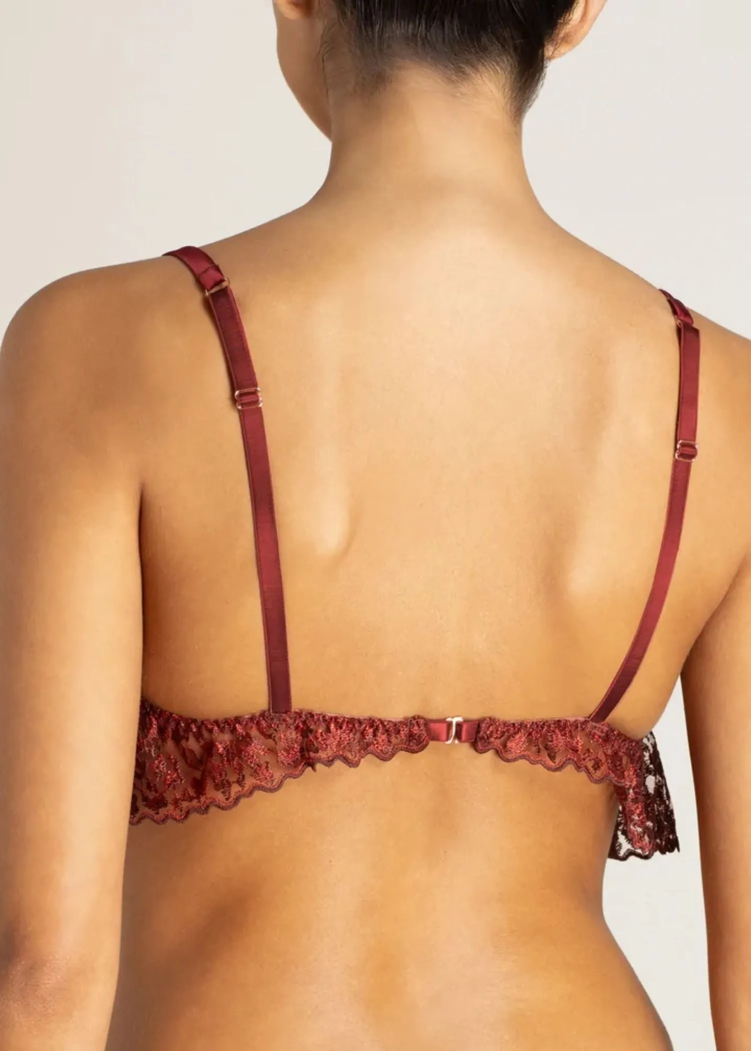 Lola Bandeau Bra (Red Leopard)
