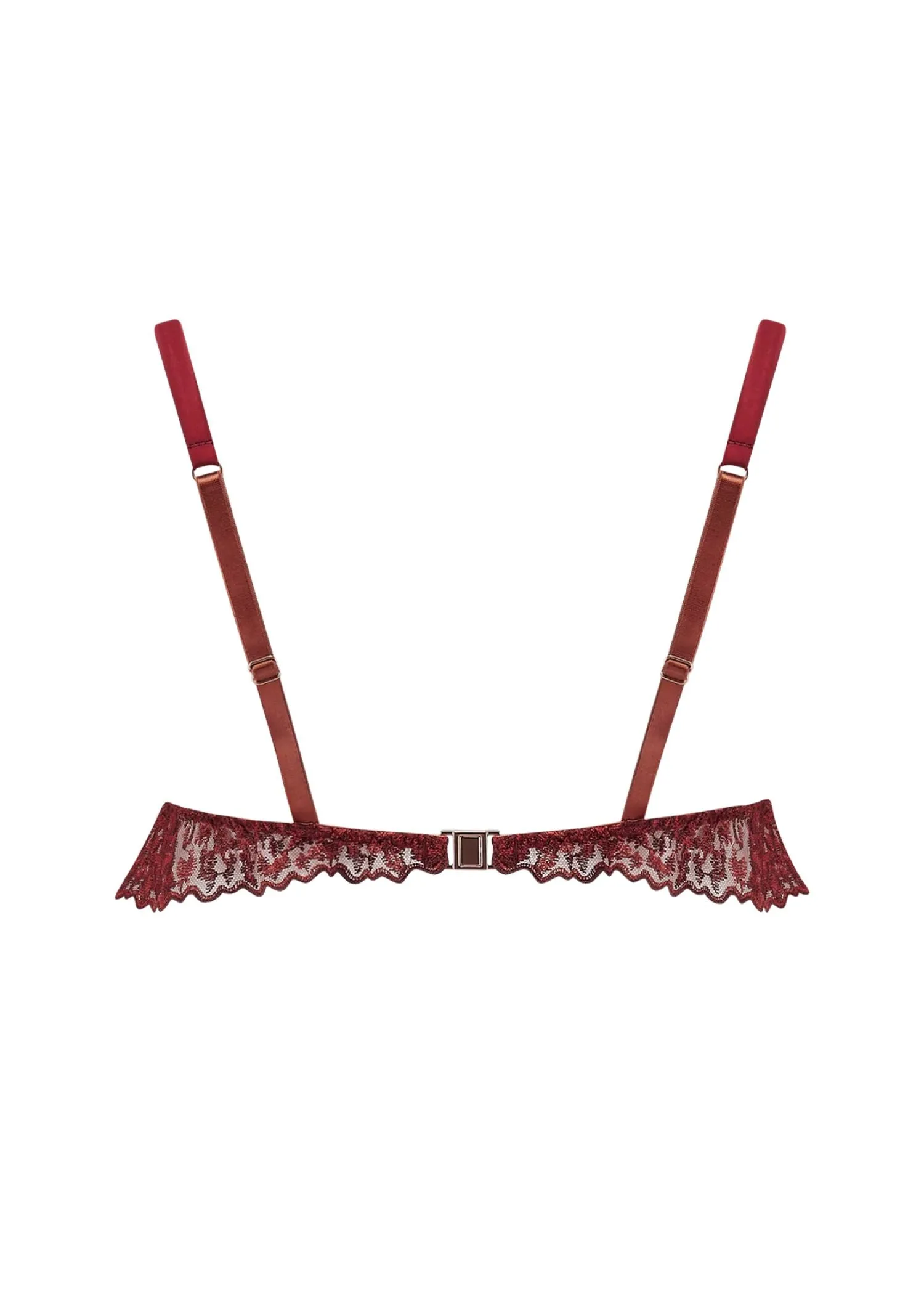 Lola Bandeau Bra (Red Leopard)