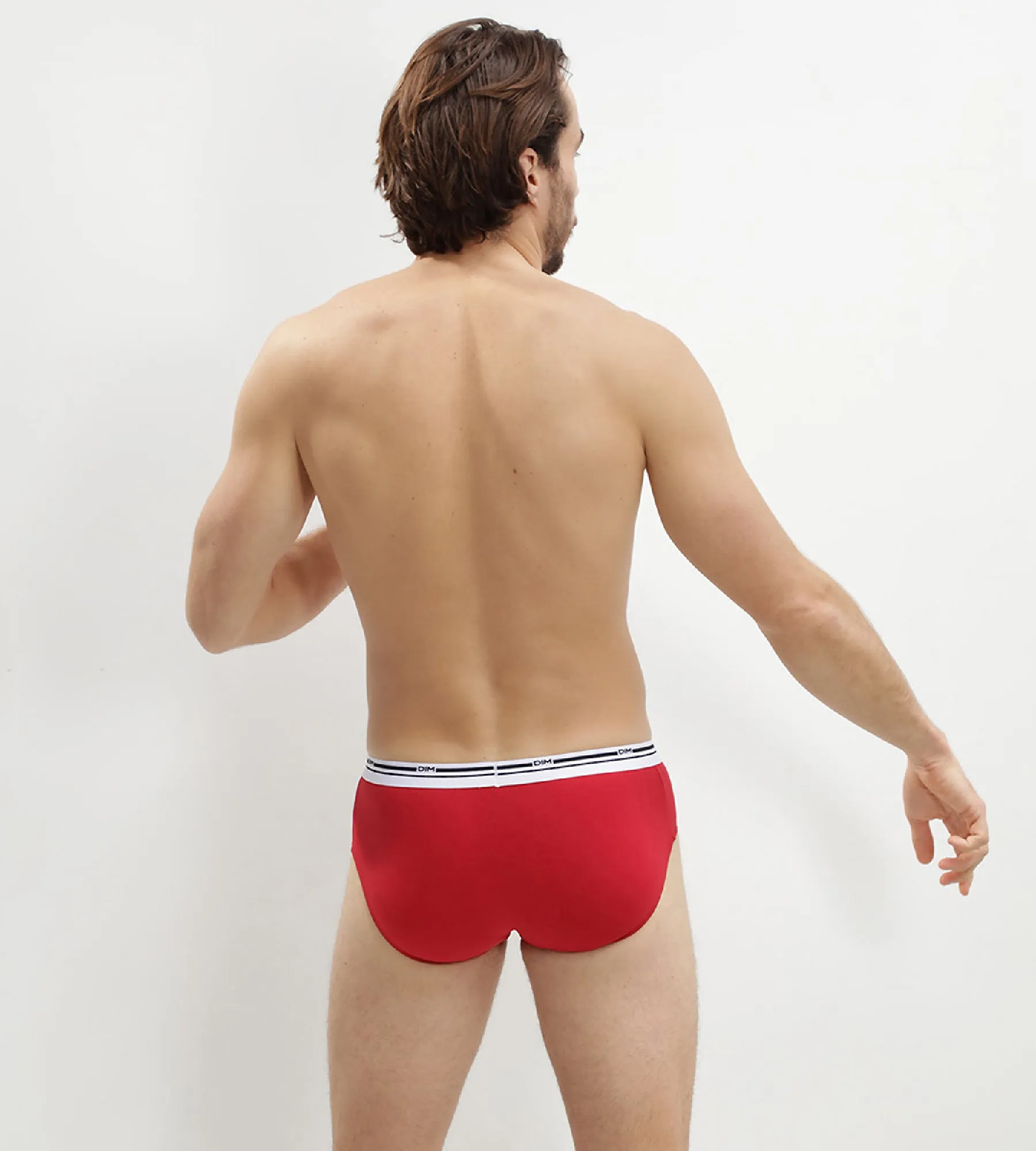 Lot de 3 slips rouge et bleu pour homme Classic Colors