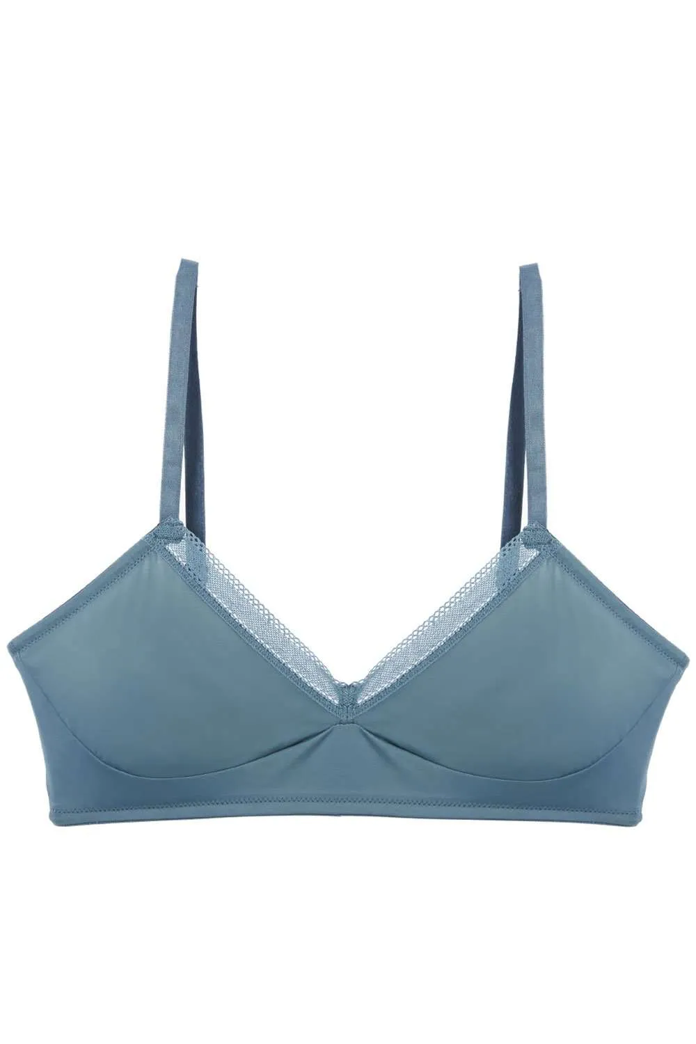 Nano Soft Cup Bralette in Blue, Size XS (UK 32B/34A)