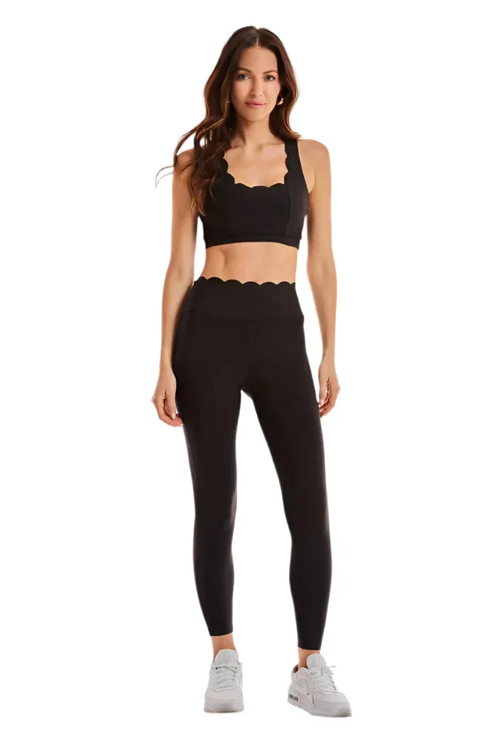 Noli Scalloped Bra Top Black