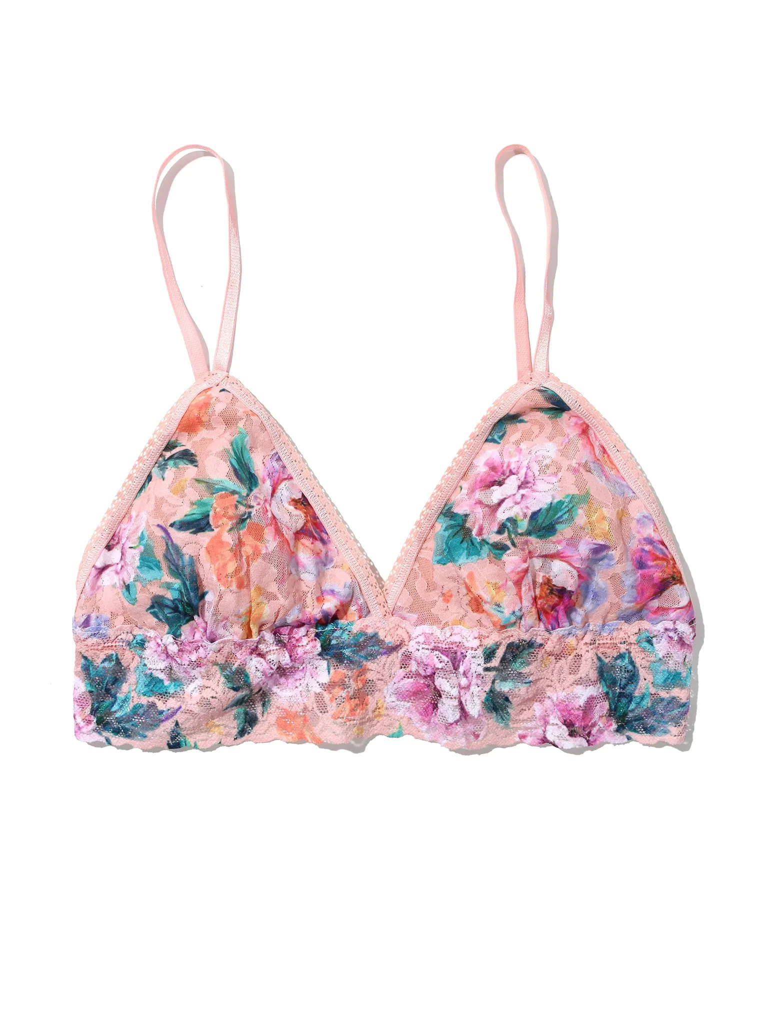 Printed Signature Lace® Padded Triangle Bralette Buy Myself Flowers