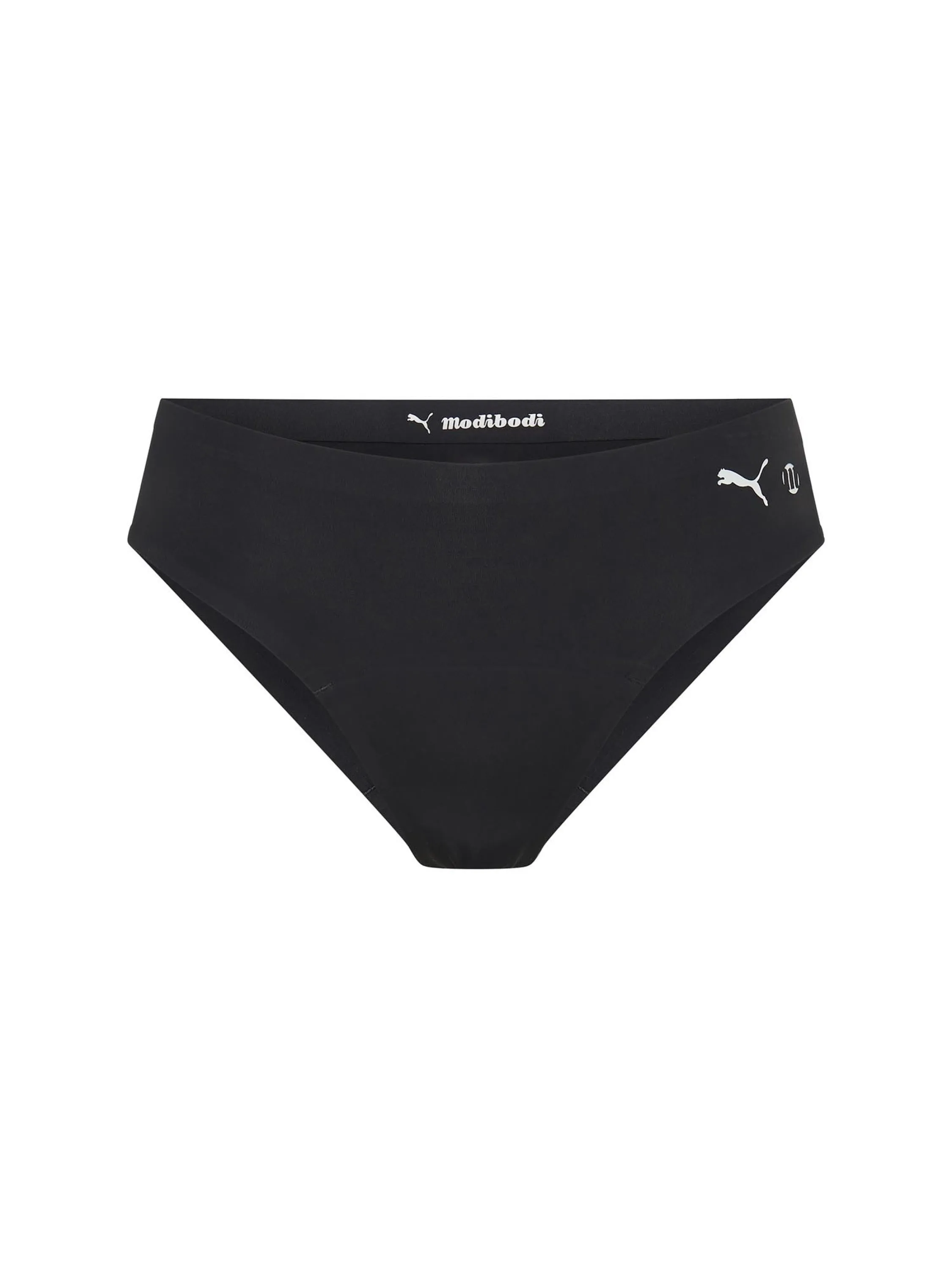 Puma X Modibodi Seamfree Active Bikini Moderate Onyx Grey