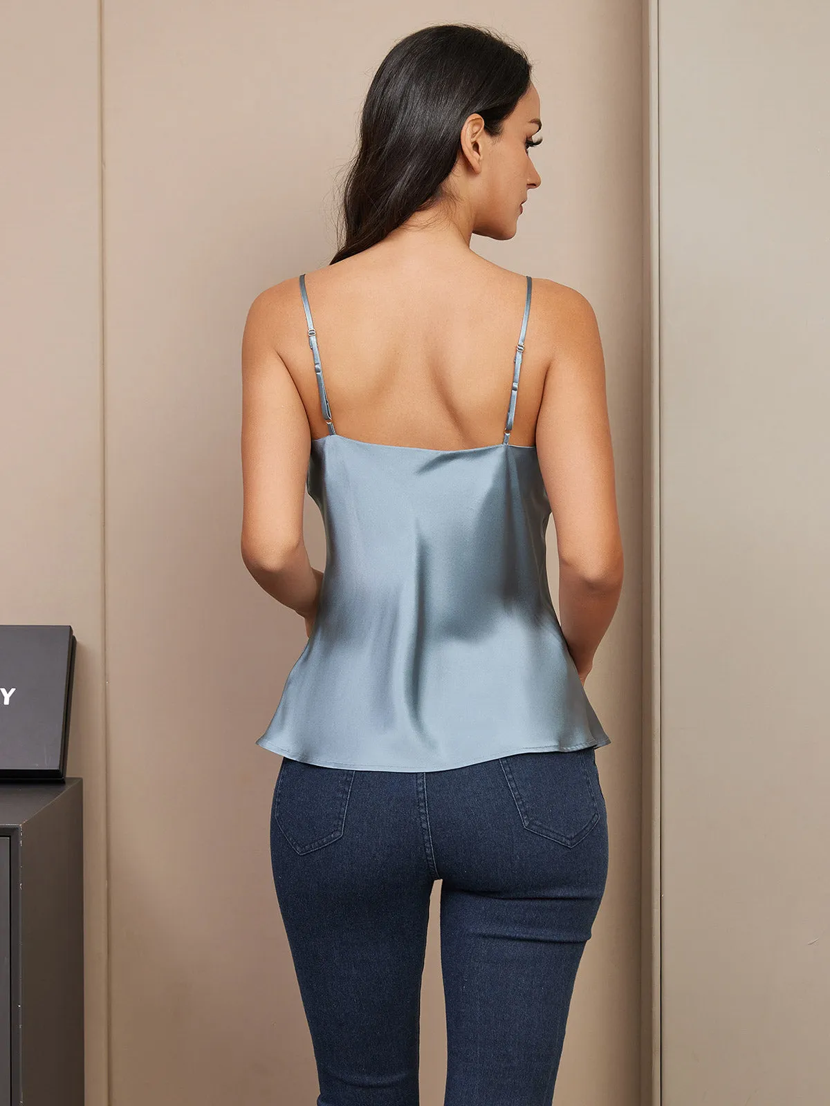 Pure Silk Spaghetti Strap Camisole Top