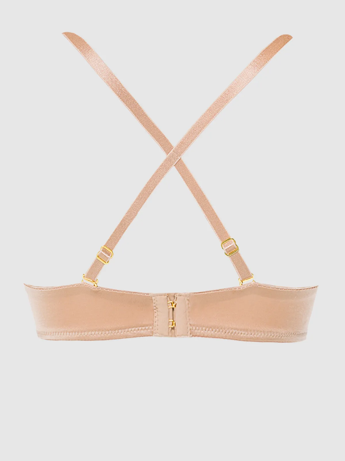 Rising Star Plunge Push Up Bra in Liquid Satin
