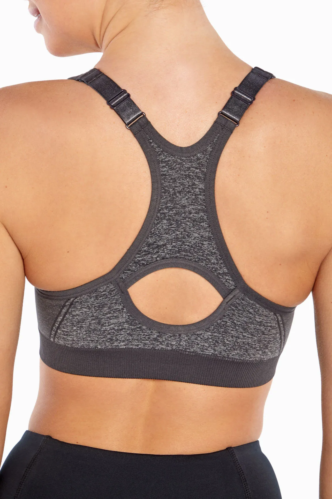 Savannah Seamless Front Zip Sports Bra