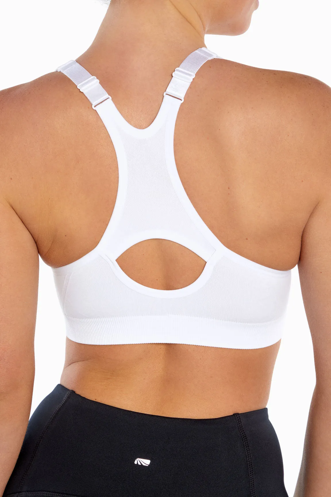 Savannah Seamless Front Zip Sports Bra