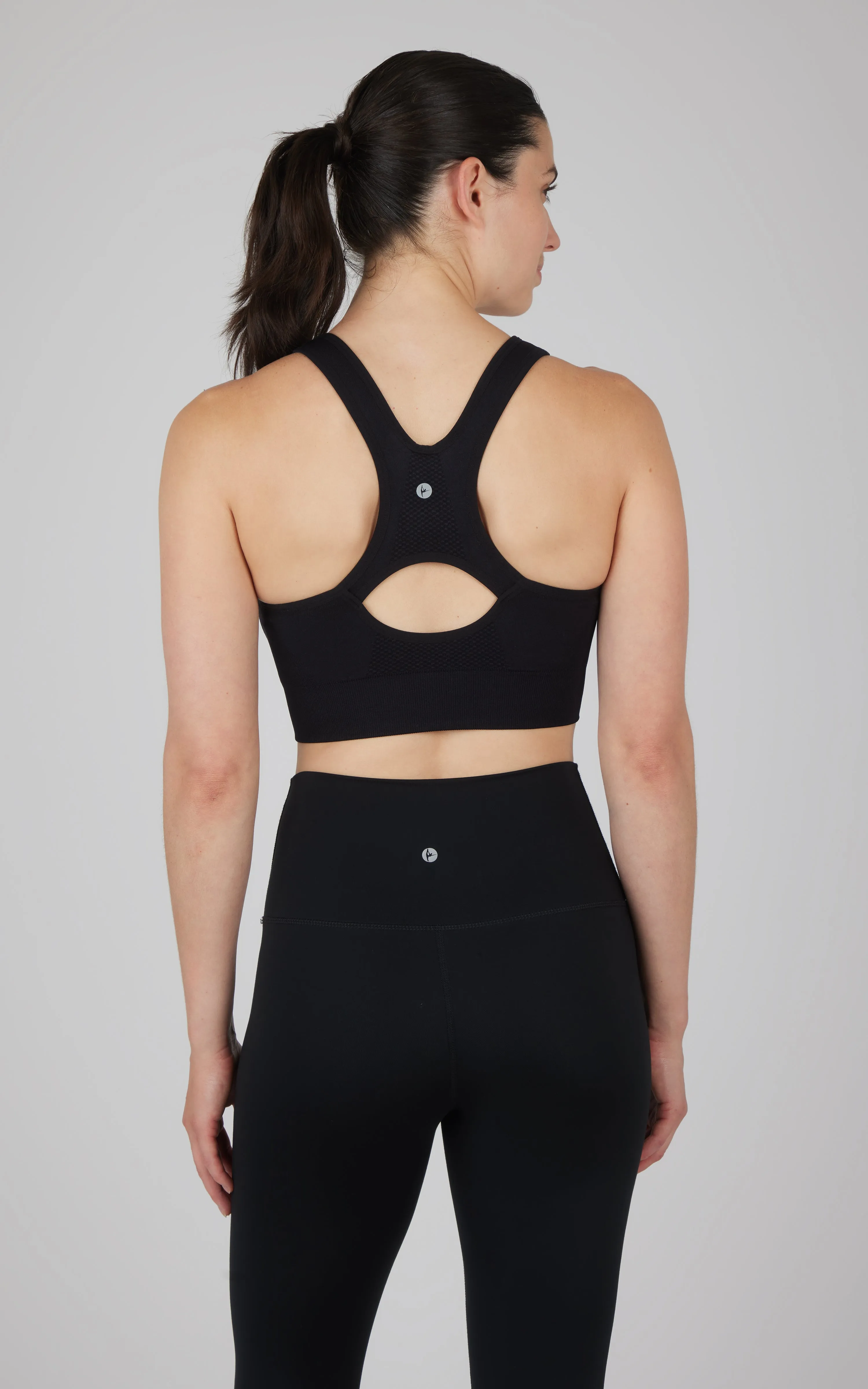 Seamless Front Zip Bra Top