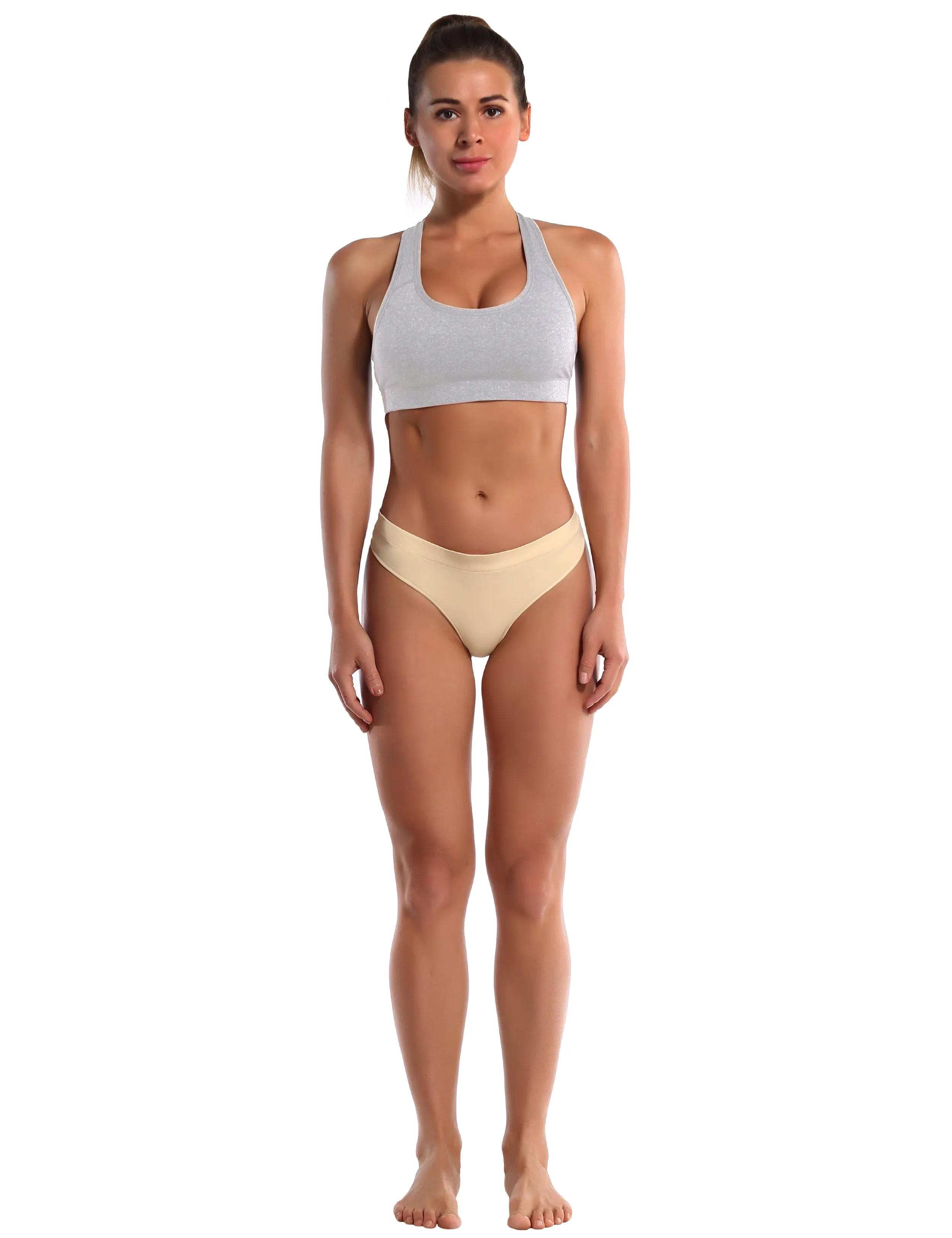 Seamless Sports Thongs Underwear skin_yoga