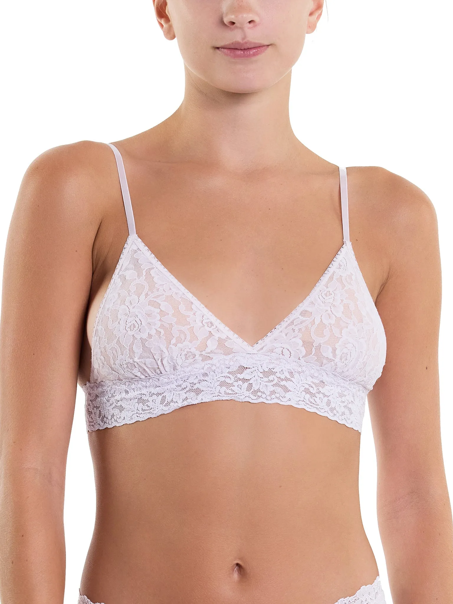 Signature Lace® Padded Triangle Bralette Lovely Lilac Sale