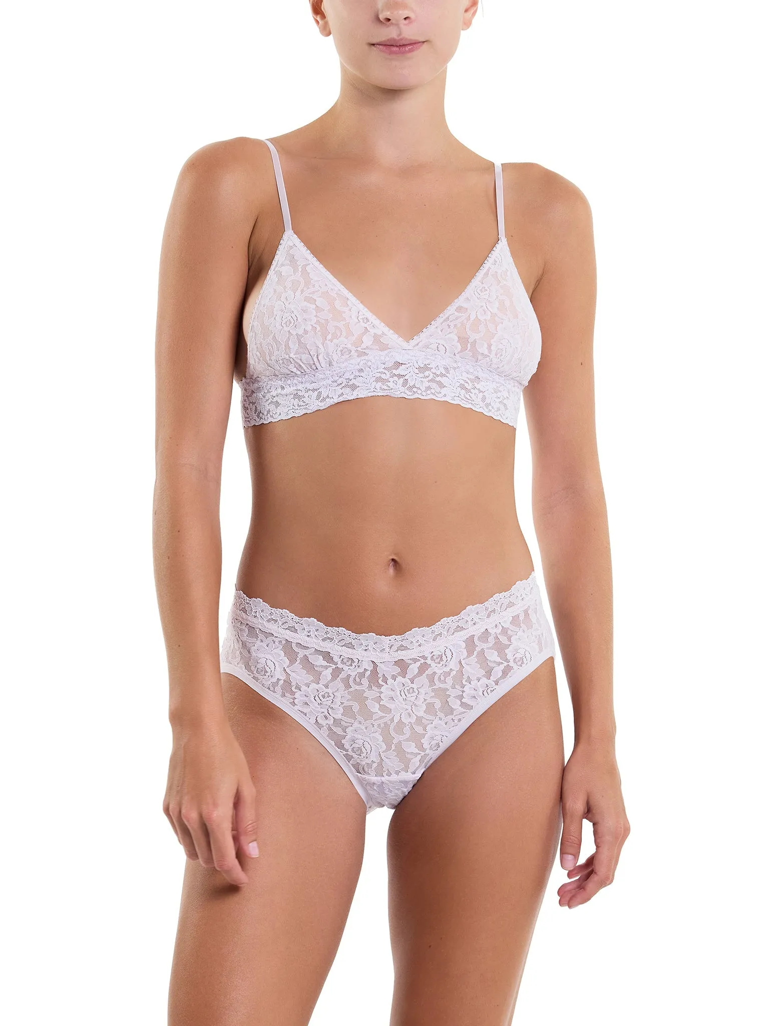 Signature Lace® Padded Triangle Bralette Lovely Lilac Sale