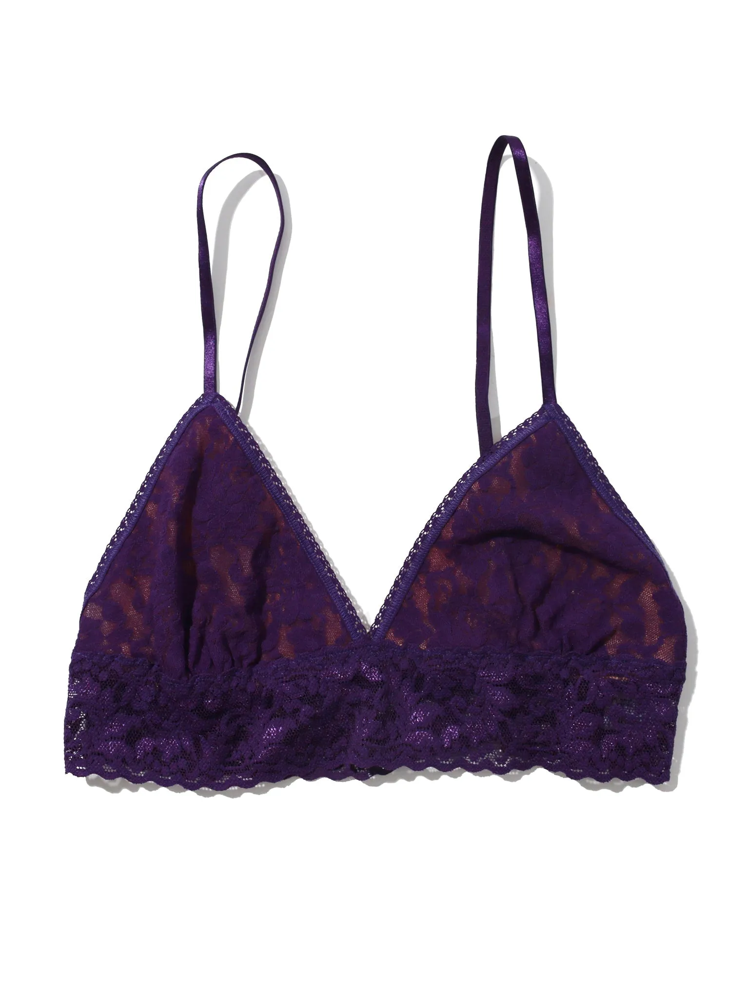 Signature Lace® Padded Triangle Bralette Snow Day Purple Sale