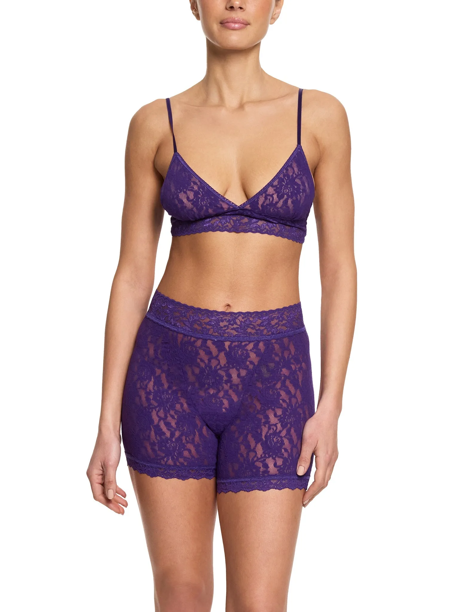 Signature Lace® Padded Triangle Bralette Snow Day Purple Sale