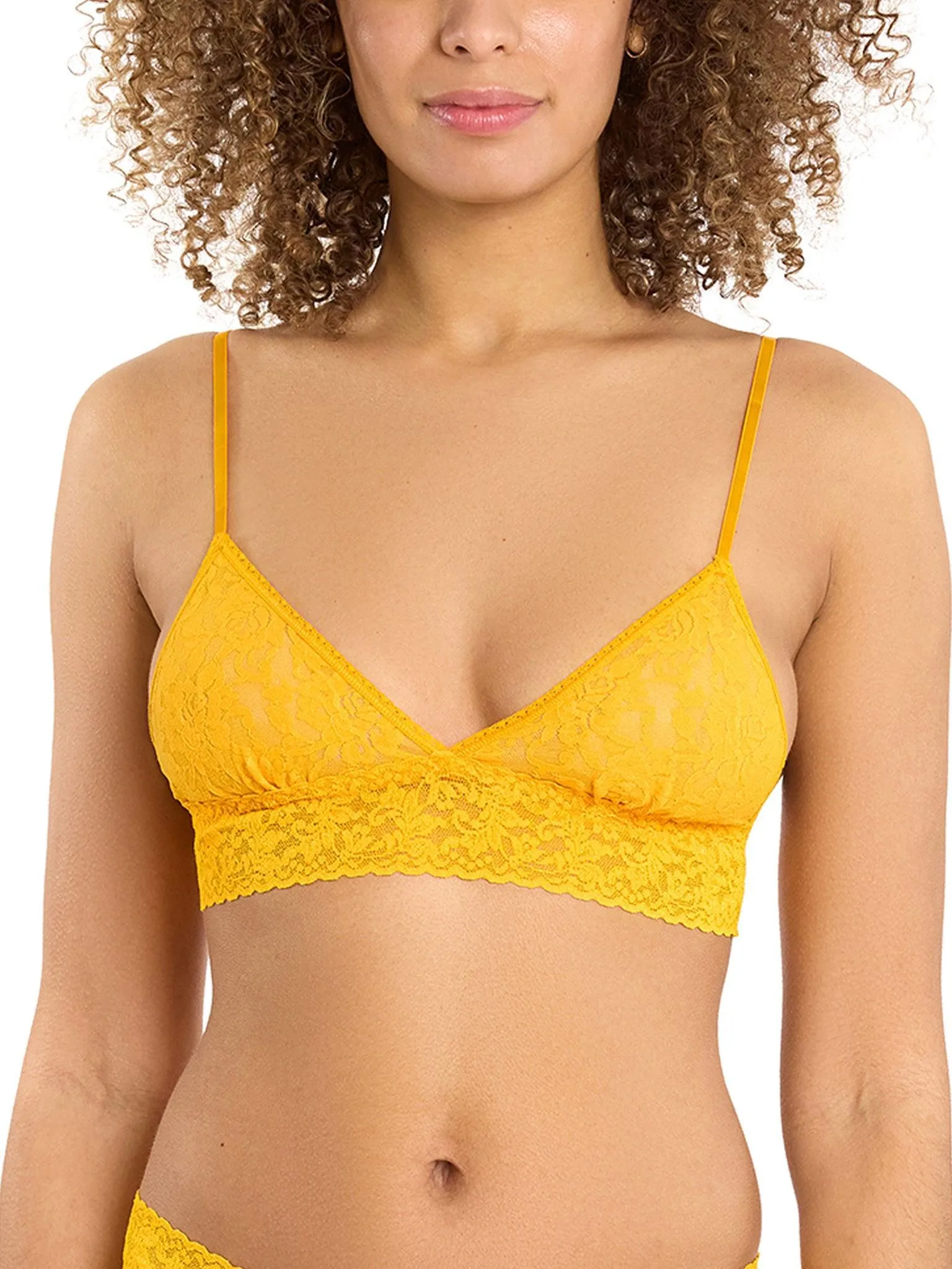 Signature Lace® Padded Triangle Bralette Tuscan Sun Orange