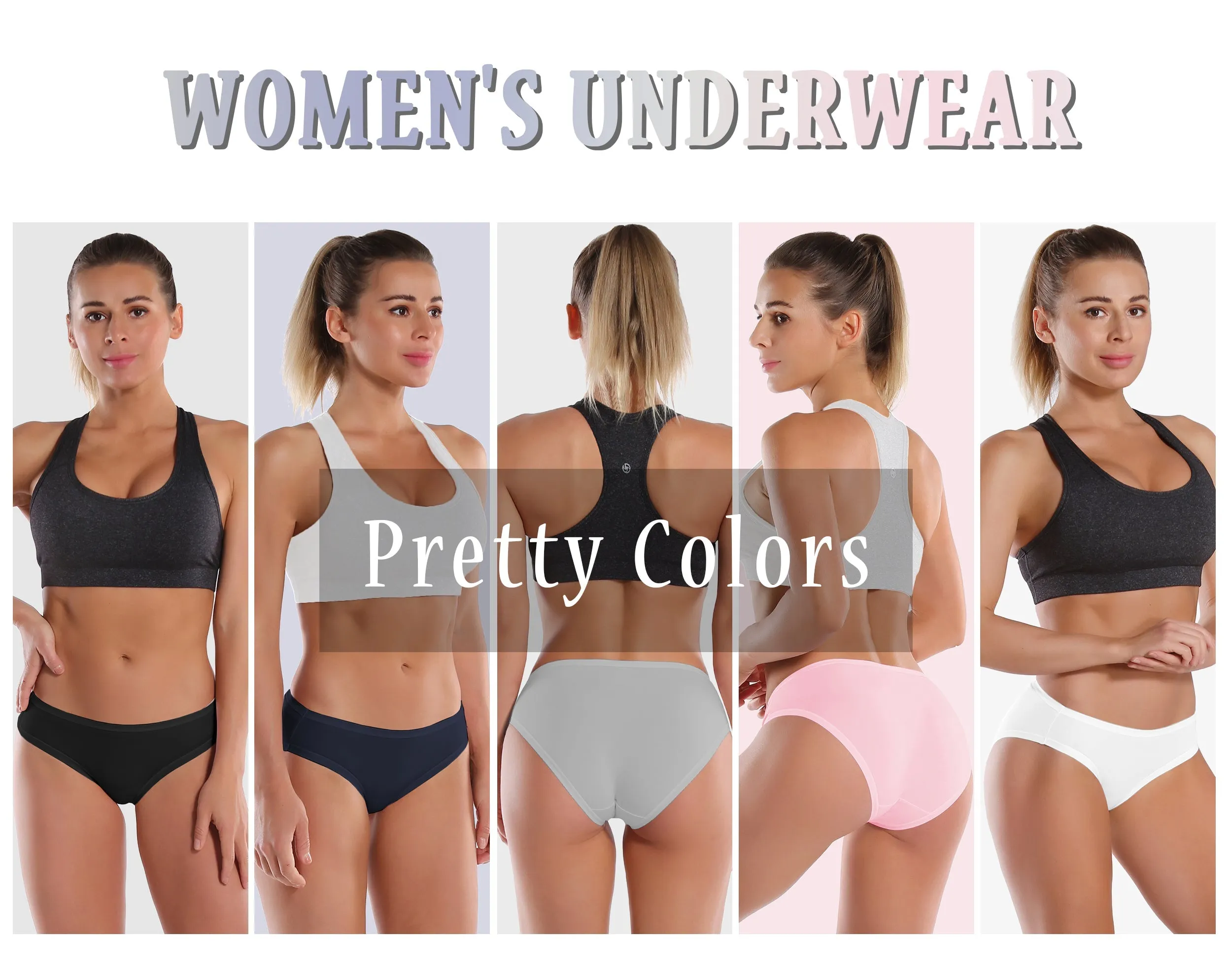 Super Soft Modal Sports Bikini Underwear lightgray_Running