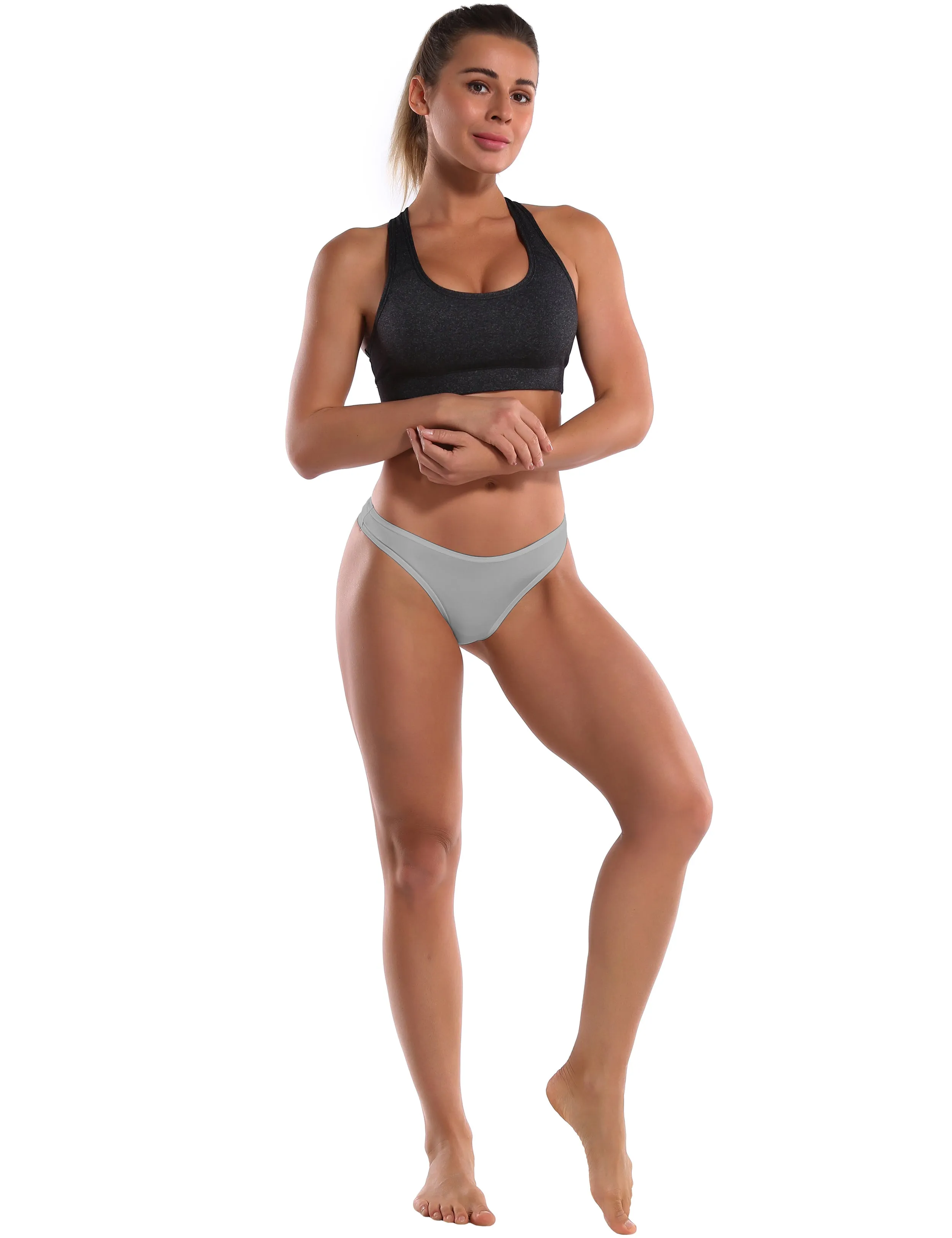 Super Soft Modal Sports Thongs underwear lightgray_Jogging