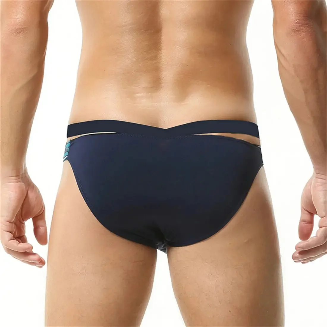 Tauwell Men's String Bikini Briefs - Sexy Cross Waistband Underwear 23103